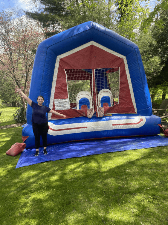 Clown Face Bounce House